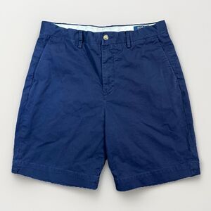 Polo Ralph Lauren Shorts Blue Chino Casual Cotton Blend Mens Sz 31 x 8.5